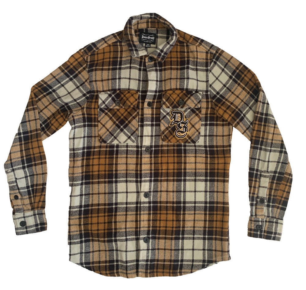 Dogg Supply By Snoop Dogg Men's Size S Long sleeve Button Up Flannel Plaid Shirt